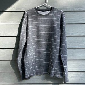 men's banana republic waffle long-sleeve